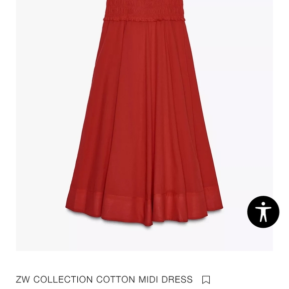 Zara Scarlet Cotton Midi Dress - Picture 6 of 16